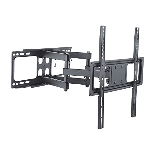 Support murale télévision PureMounts PM-FM41-400 noir ultra robuste pour écrans 66-132 cm