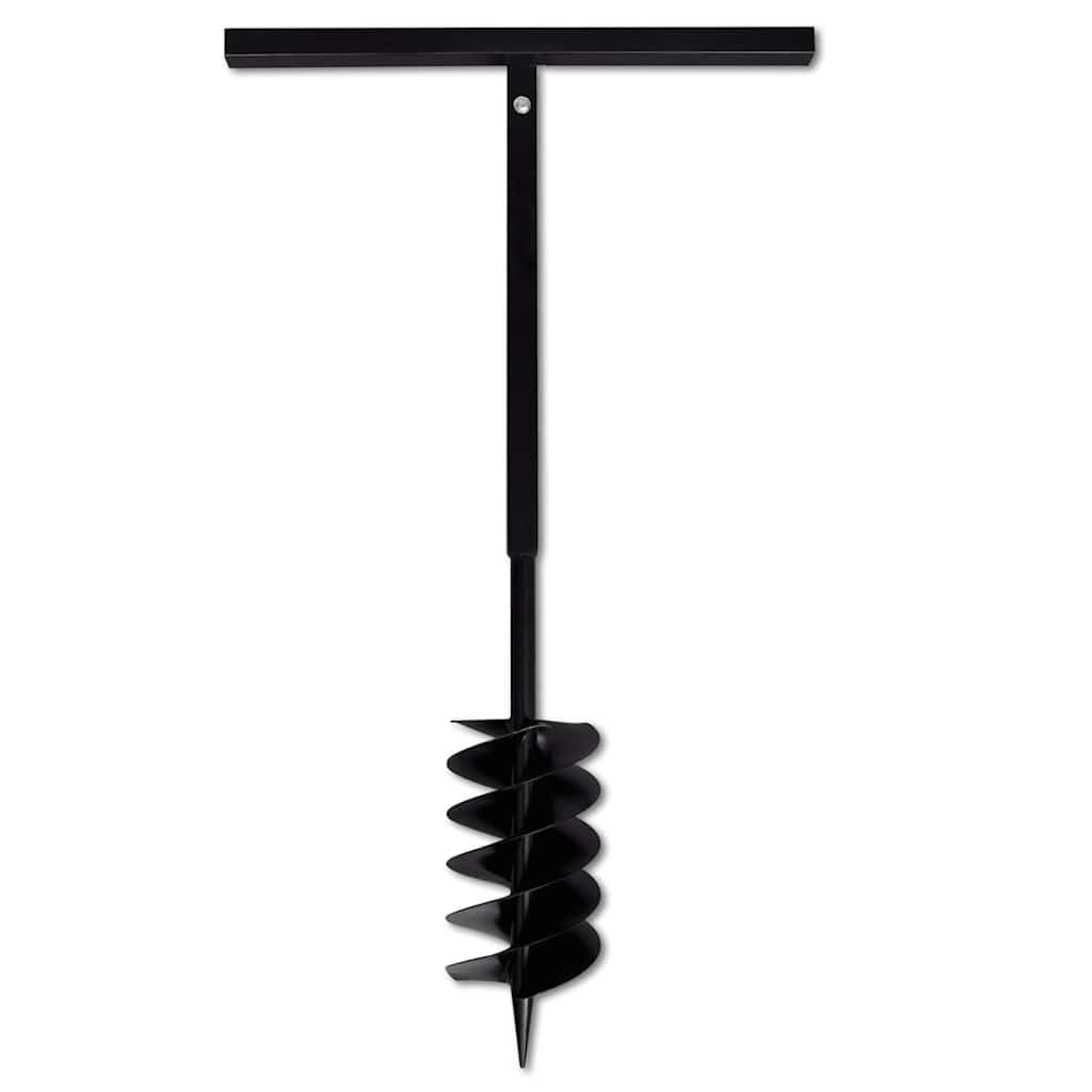 vidaXL Bêche et Tarière Manuelle 150 mm avec Rallonge 5 m Acier Sol Jardin