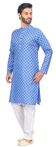 Image of Studio Shringaar Men's Cotton Relaxed Fit Straight Kurta