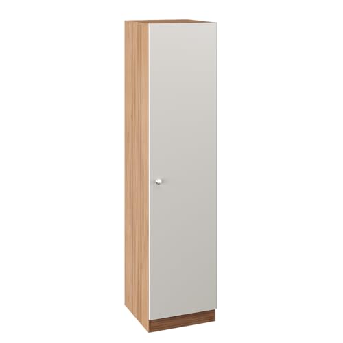 Image of FURNEASER Fanciable Engineering Wood Wardrobe Almirah for Clothes with 1 Door | Single Door Cabinet Closet Organizer | Cupboard for Bedroom Living Room | 43 x 42 x 180 CM