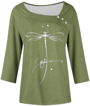 Fitted 3/4 Sleeve Tops for Women 2026 Boho Summer Crochet Tops for Women - 4
