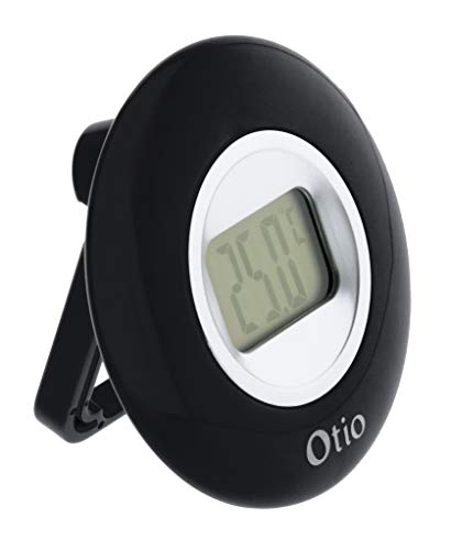 Thermomètre intérieur à écran LCD - Noir - Otio