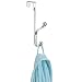 InterDesign York Lyra Over Door Organizer Hook for Coats, Hats, Robes, Clothes or Towels – Dual Hook, Chrome