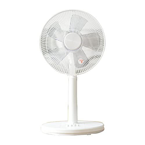山善 扇風機 30cm リビング扇風機 風量3段階 押しボタン 切りタイマー付き 静音 ホワイト YLT-AG30E