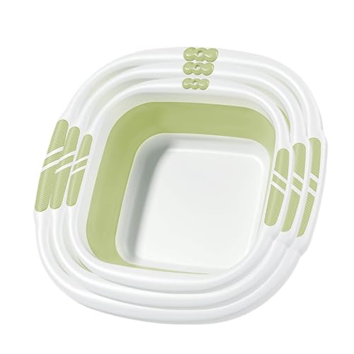 Cuenco Plegable,Cubeta Multiusos para Ropa Y Alimentos - Bañera Espaciosa para Remojo De Pies Y Camping con Ahorro De Espacio
