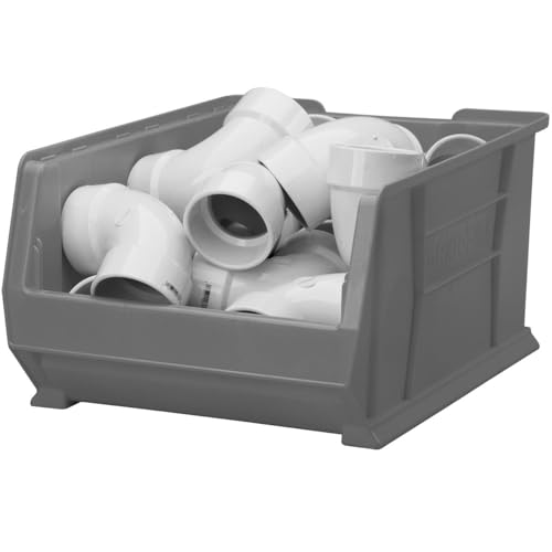 Akro-Mils 30288 Super-Size AkroBins Plastic Storage Bins, Space-Saving Stackable Bins for Garage, Classroom, Warehouse Organization, 24" L x 16" W x 11" H, Grey, 1-Pack by Akro-Mils - Used condition - US$21.17