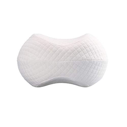 Ranoff Memory Leg Pillow Memory Foam Pillow Back Hips Knee Cushion Support Tool Wedge Pad (White)