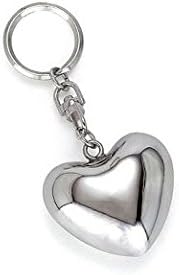 Nickel Heart Chime Keychain