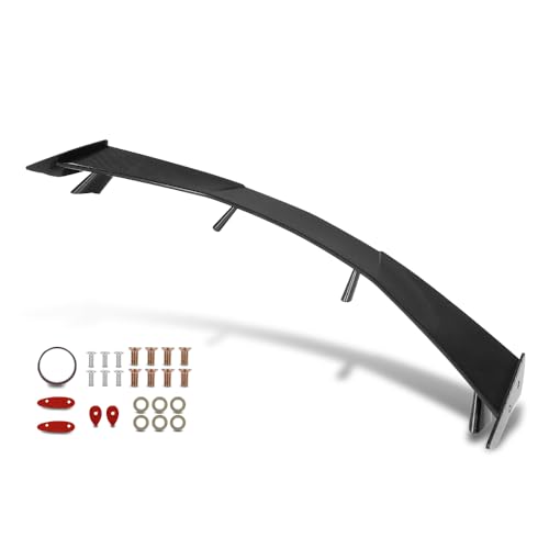 Rear High Wing Trunk Spoiler Compatible with Chevy Corvette C8 Models 2020-2024 Carbon Fiber Style