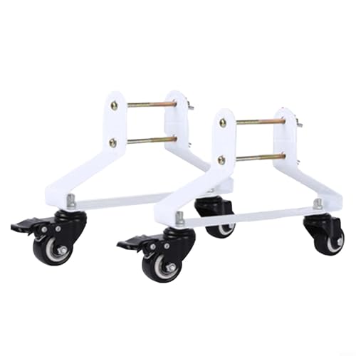 Soporte de calentador eléctrico con ruedas, marco de base de radiador móvil de acero al carbono resistente, carrito de repuesto para calentadores llenos de aceite, soporte de pies rodantes de 360° con