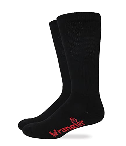 Wrangler Mens Ultra Dri Non-Binding Seamless Toe Mid Calf Boot Socks 3 Pair4