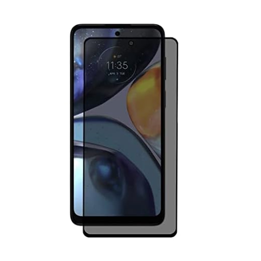 Película De Vidro 3D Privacidade Para Moto G22 - Blance