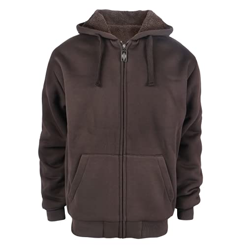Gary Com Heavyweight Sherpa Hoodies for Men, Thick Fleece Lined