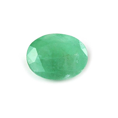 Émeraude de Zambie naturelle ovale 4.44 carats de qualité gemme pour haute joaillerie