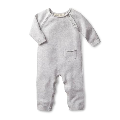 Image of Hope & Henry Layette Baby Cable Knit Sweater Romper