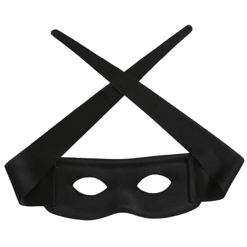 Furutonhe Halloween Costume Eye Mask Masquerade Hero Mask Cosplay Party Dress up Accessories Black for Bandit Robber Bat Barnacle