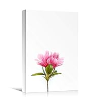 Canvas Wall Art Pink Flower Portraiture Colorful Floral Multicolor Photography Portrait Romantics - 12x18 inches