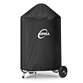 Kipiea 600D Grill Cover for Weber 18 Inch Charcoal Kettle, Heavy-Duty Oxford BBQ Grill Covers with 3 Buckles, Waterproof, Wind Resistant, Anti UV, No Tears (21.7" W X 21.7" D X 32" H)