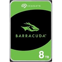 Seagate BarraCuda 8TB, Unit&agrave; disco interna, 3,5', PC & PC Portatili, SATA, 6 Gb/s, 5.400 RPM...