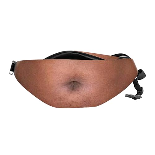 17in Beer Funny Bag Waist Pack Dad Bag Waist Bag for Men Fake Beer Waist Bags with Adjustable Belt Waists Hip 3D Dad Belly Fanny Pack Waist Bag for Mens Women Dad Boyfriend (Beige_E)