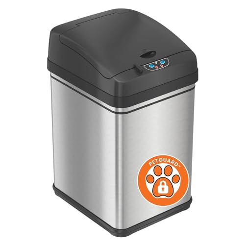 iTouchless 8 Gallon Dog-Proof Sensor Kitchen Trash Can