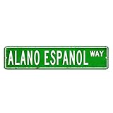Alano Espanol Metallschild Alano Espanol Schild Custom Straßenschild Alano Espanol Geschenk Wandkunst Vintage Metall Wandschild Wandaufhänger Rustikale Wanddekorationen für Schlafzimmer Wohnzimmer