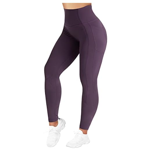Lift Leggings Review | Black Leggings, Plus Size Legging Hopgo Women's High Waisted Workout Yoga Pants with Pockets Tummy Control Running Leggings 4 Way Stretch BlackBerry US S