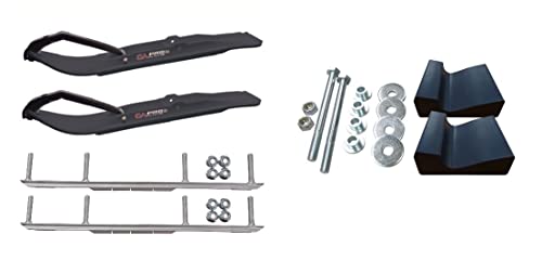 C&A Pro Black XT Snowmobile Skis w/ 6