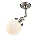 Innovations 201F-SN-G201-6 1 Light Semi-Flush Mount, Brushed Satin Nickel