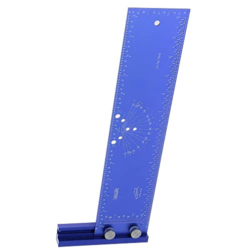 iGaging T-Marking Square Rule 12\" Bevel Gauge Center Finder Set EZ Marking Hole - Thumbnail 3
