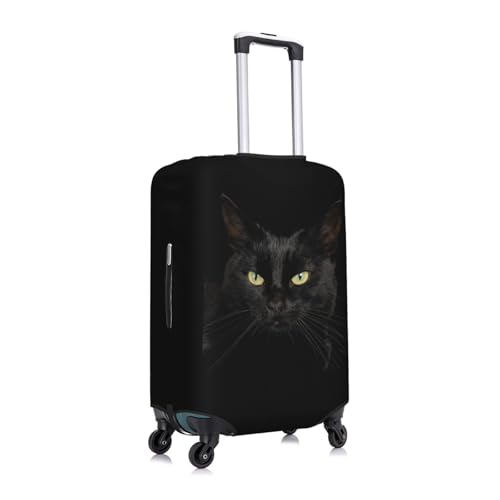 Elastic Travel Luggage Cover Printed Black Cat Double-Sided Suitcase Protector Bag,Dust-Proof Cratch-Resistant Washable Suitcase Sleeve For Kid Adult,X-Large3