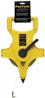 212 Main 300Ft-90M Nylon Clad Steel Open Reel Tape Measur