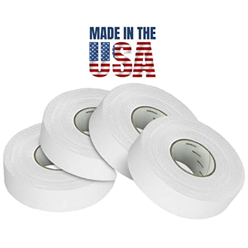 Cellytape Hockey Stick Tape 4-Pack, Strong Adhesive For Ice And Roller Hockey Sticks, Baseball Bat Tape, Lacrosse Sports Handle. Easy Tearing Pro Tape Made In Usa (White) #TOP2