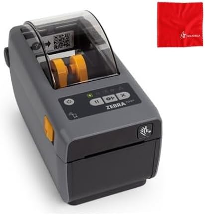 Zebra Technologies ZD411 Printer - Direct Thermal 203DPI - Modular Connectivity - BTLE5 - EZPL - with Cleaning Cloth | 203 dpi, Cleaning cloth, BTLE5, EZPL