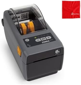 Zebra Technologies ZD411 Printer - Direct Thermal 203DPI - Modular Connectivity - BTLE5 - EZPL - with Cleaning Cloth
