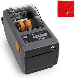 Zebra Technologies ZD411 Printer - Direct Thermal 203DPI - Modular Connectivity - BTLE5 - EZPL - with Cleaning Cloth