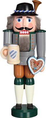 Casse-Noix en Bois de 27 cm Figurine Artisanale des Montagnes Métallifères