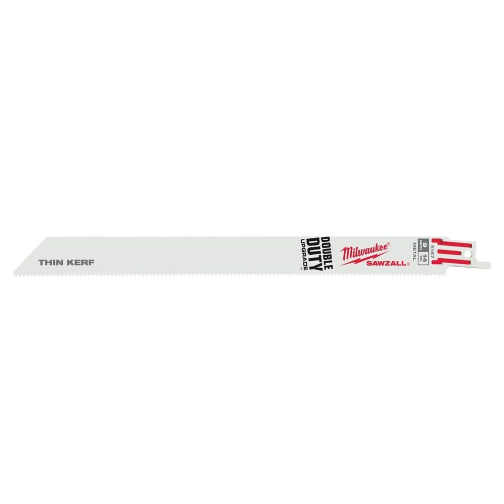 9" L Bi-Metal Reciprocating Saw Blade, 5 pk.