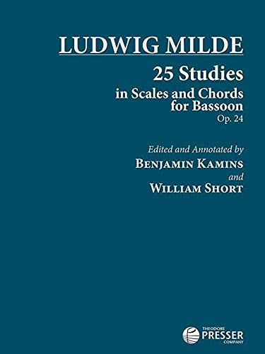Carl Fischer 25 Studies in Scales and Chords for Bassoon, Op. 24