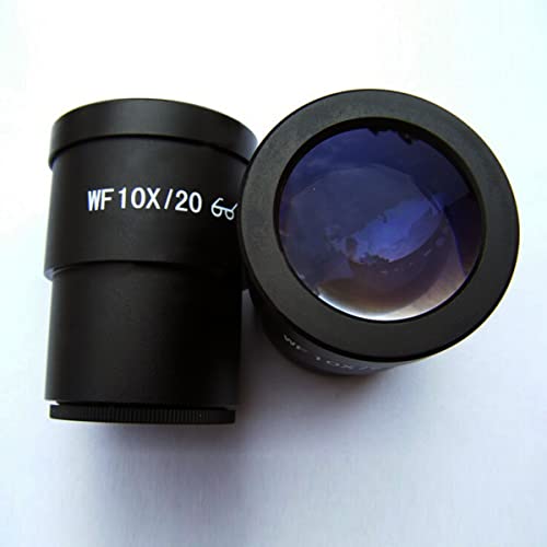 ラボ用顕微鏡アクセサリー 顕微鏡レンズ WF10X 20mm ハイアイポイント 実体顕微鏡接眼レンズ レンズコンパウンド 30mm 取り付けサイズ(1pcs)