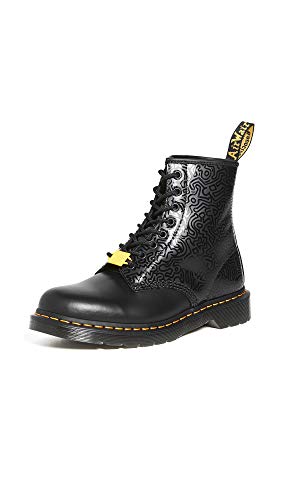 Dr. Martens 8 Eye Boot, Botas de Combate Hombre, Negro, 36 EU