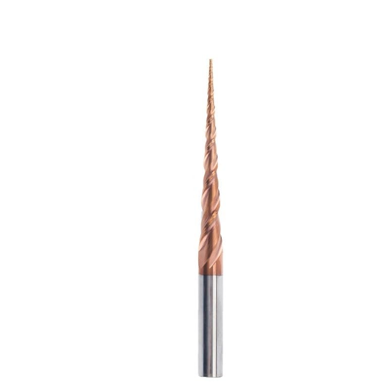 Fresa de Extremo de carburo sólido de tungsteno, 1 Unidad, HRC55, Punta de Bola cónica, Fresa CNC, Fresa de Metal y Madera (Size : 1855)