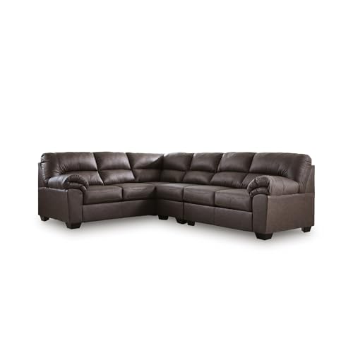 Image of Signature Design by Ashley Sectional Couch, Left Facing, Umber Brown