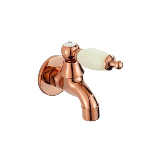 Grifo con mango de jade y acabado oro rosa para piscina 2