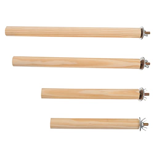 Levemolo Pet Bird Parrot Cage Stands 4 Sizes Sturdy Wooden Sticks for Beak Grinding Activity