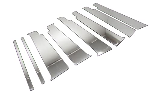 BRIGHTZ bB QNC 20系 QNC20 QNC21 QNC25 超鏡面ステンレスクロームメッキピラーパネル バイザー有用 8PC 【 PIL-SIL-008 】 6072