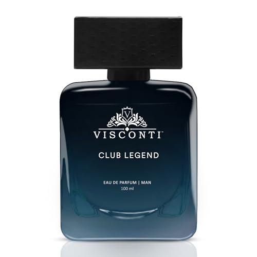 Visconti Club Legend Perfume For Men Eau De Parfum Woody & Spicy Fragrance With Floral Pepper Patchouli, Mandarin, & Musk with Long Lasting Luxury Perfumes For Party, 100 ml