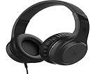 Motorola Over-Ear Headphones Wired - Moto XT120 Headphones with Microphone, in-Line Control for Call