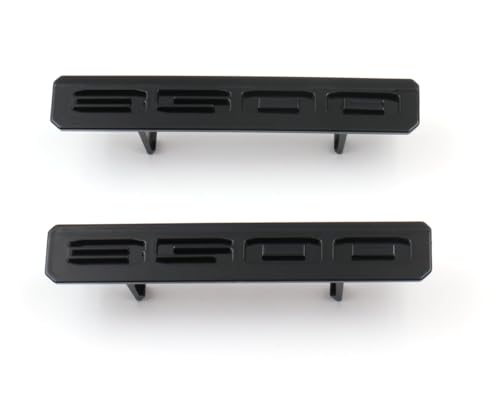 Emblemas 3D Sierra 3500HD negros para parachoques de coche 2024+ 2