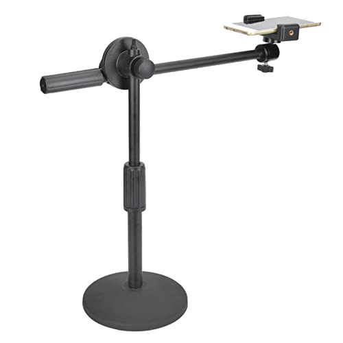 Support Telephone pour Video, Support Telephone Bureau Pied Portable Video Flexible Porte Telephone Bureau Multi-Angle Support de Téléphone Portable Réglable
